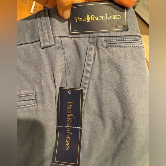 Polo Ralph Lauren Shorts Mens 38 Blue 9" Chino Preppy Pony Twill academia y2k - Picture 4 of 8